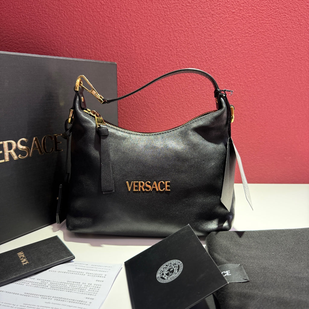 Versace VersaceTag Crescent Bag Black 23 x 16 x 11 1018302-1A13171_1B00V