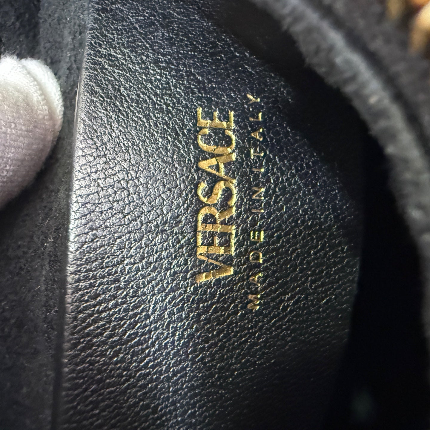 Versace VersaceTag Crescent Bag Black 23 x 16 x 11 1018302-1A13171_1B00V