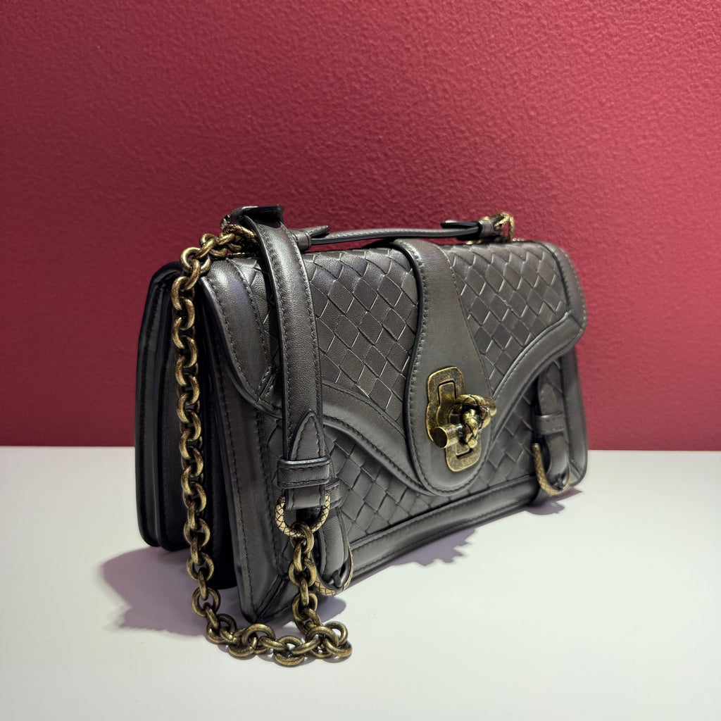 Bottega Veneta Metal Gray Crossbody 490243VCKI18503