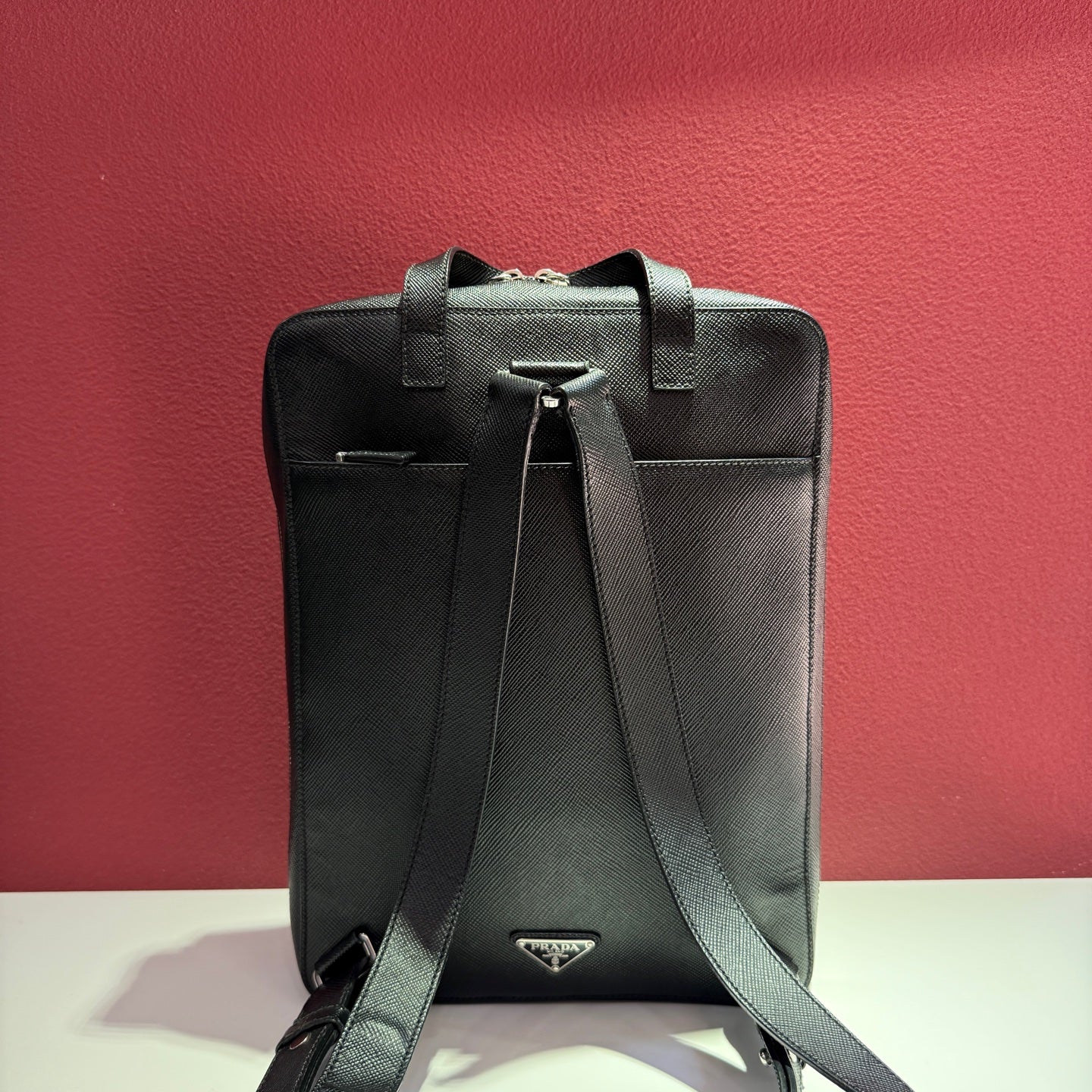 Prada Black Backpack Length 27 x Width 10 x Height 35 cm VZ0063-2FAD-F0002