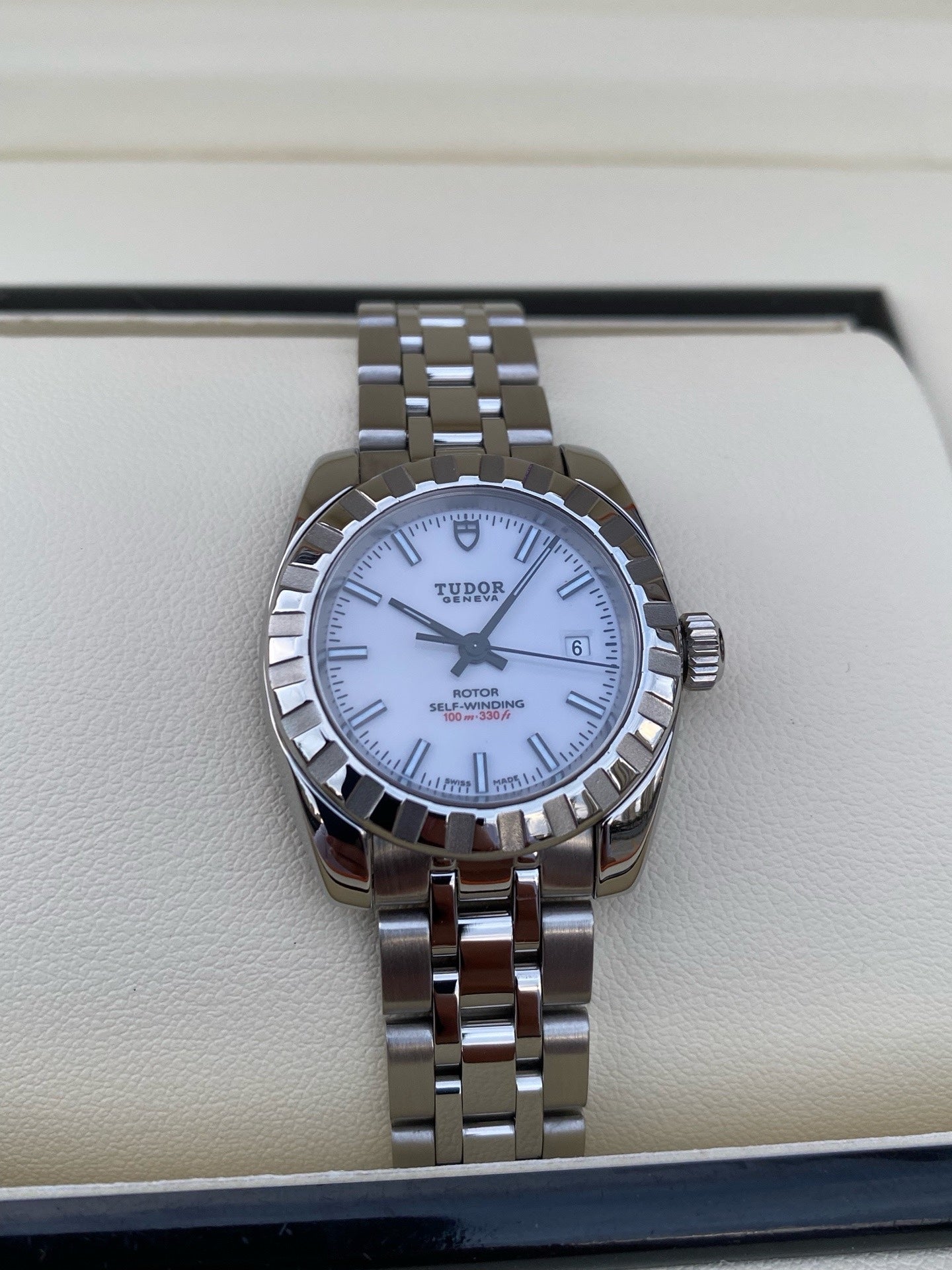 Tudor Classic Silver Automatic (self-winding) watch 28 millimeters M22010-0007