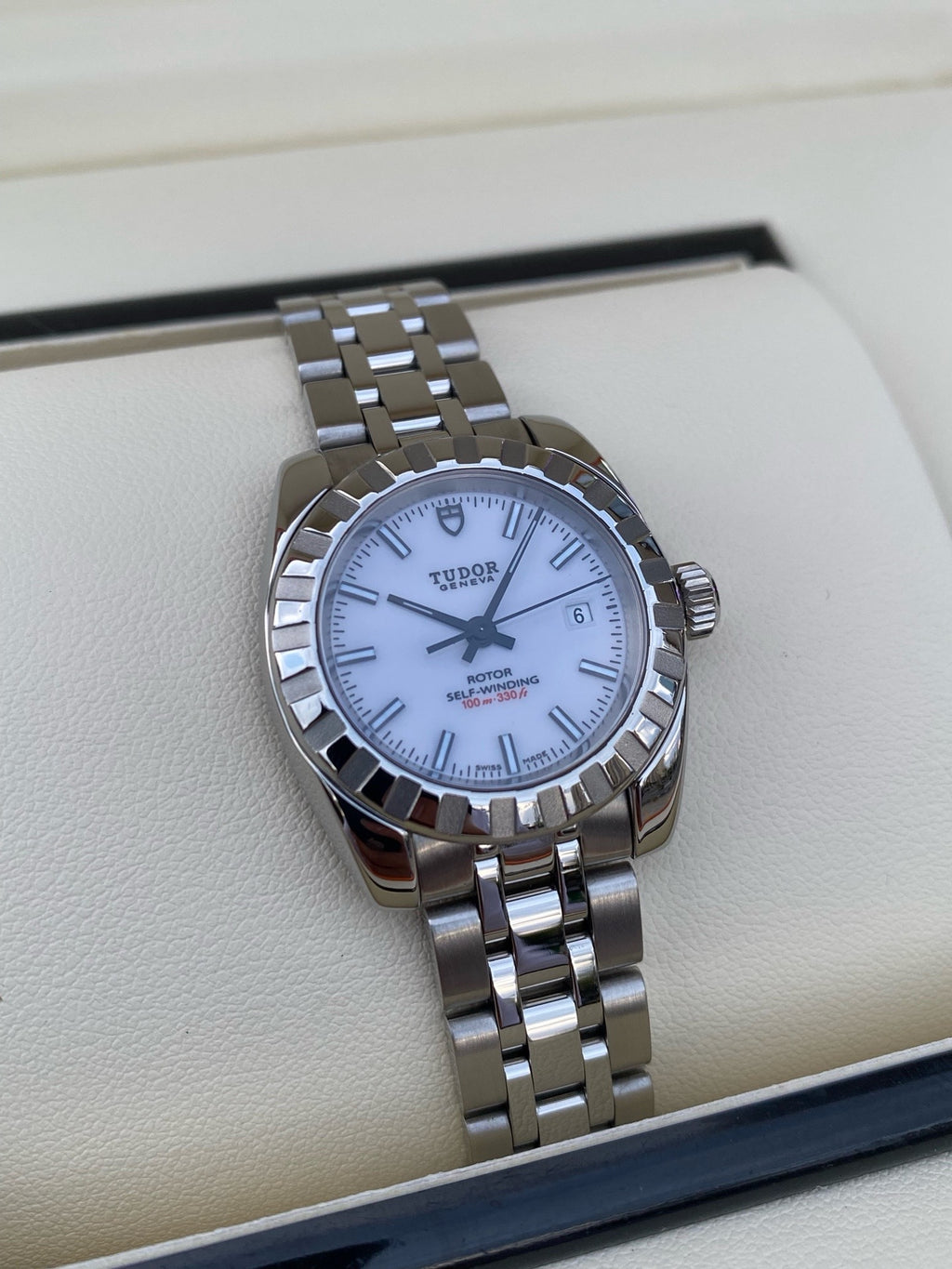 Tudor Classic Silver Automatic (self-winding) watch 28 millimeters M22010-0007