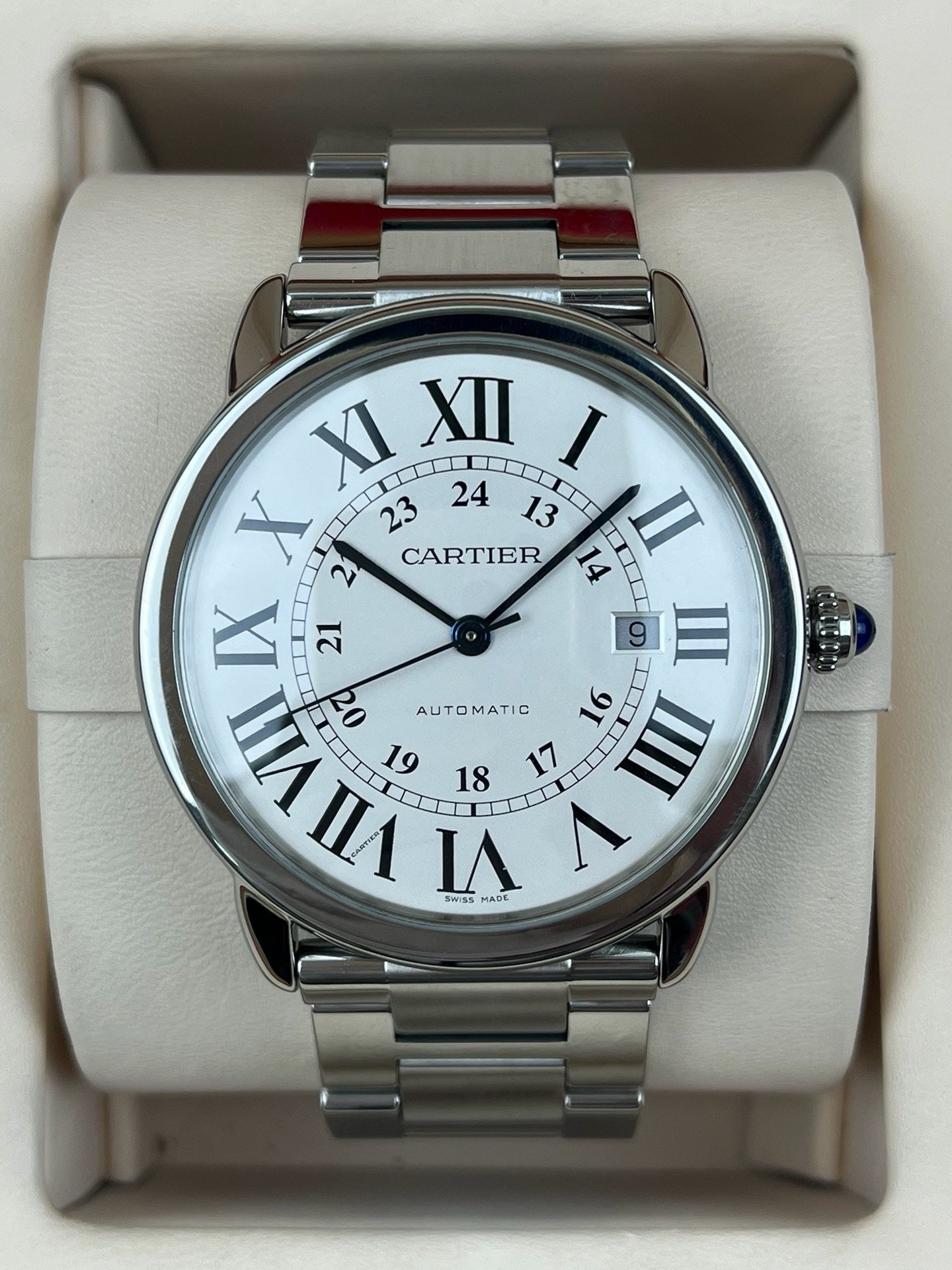 Cartier RONDE DE CARTIER White Automatic (self-winding) watch 42 millimeters W6701011
