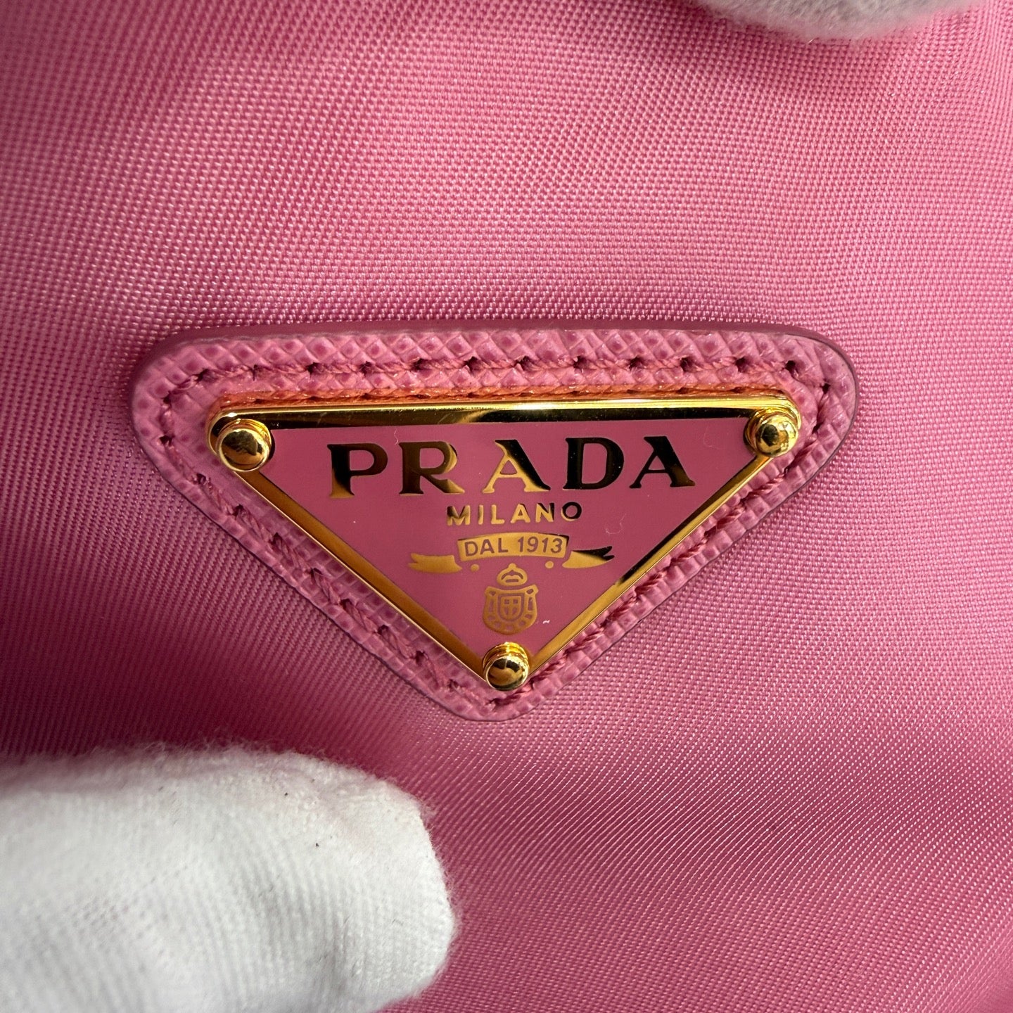 Prada Cordura Pink Shoulder Bag