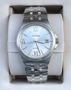 Longines White Automatic (self-winding) watch
