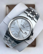 Longines White Automatic (self-winding) watch