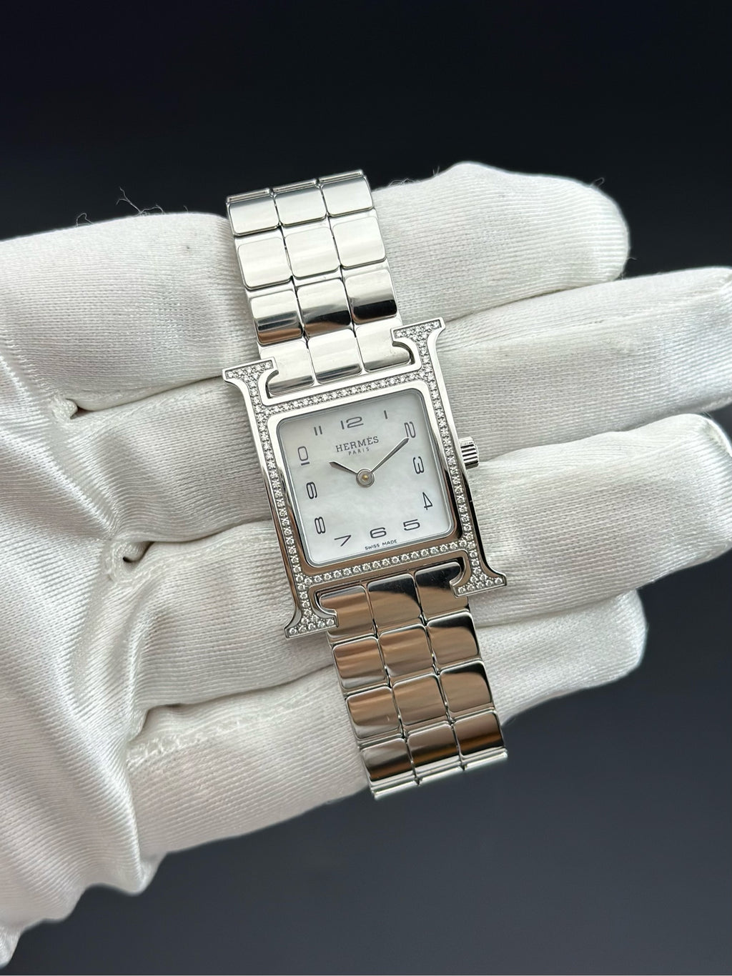 Hermes White Quartz watch