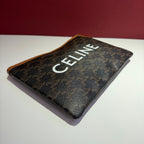 Celine TRIOMPHE Small Clutch in Faux Leather and Sheepskin Faux leather Clutch 10D672BZQ.04LU