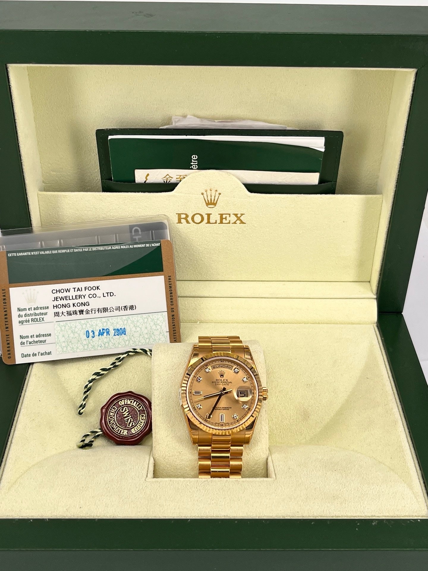 Rolex Gold Automatic (self-winding) watch
