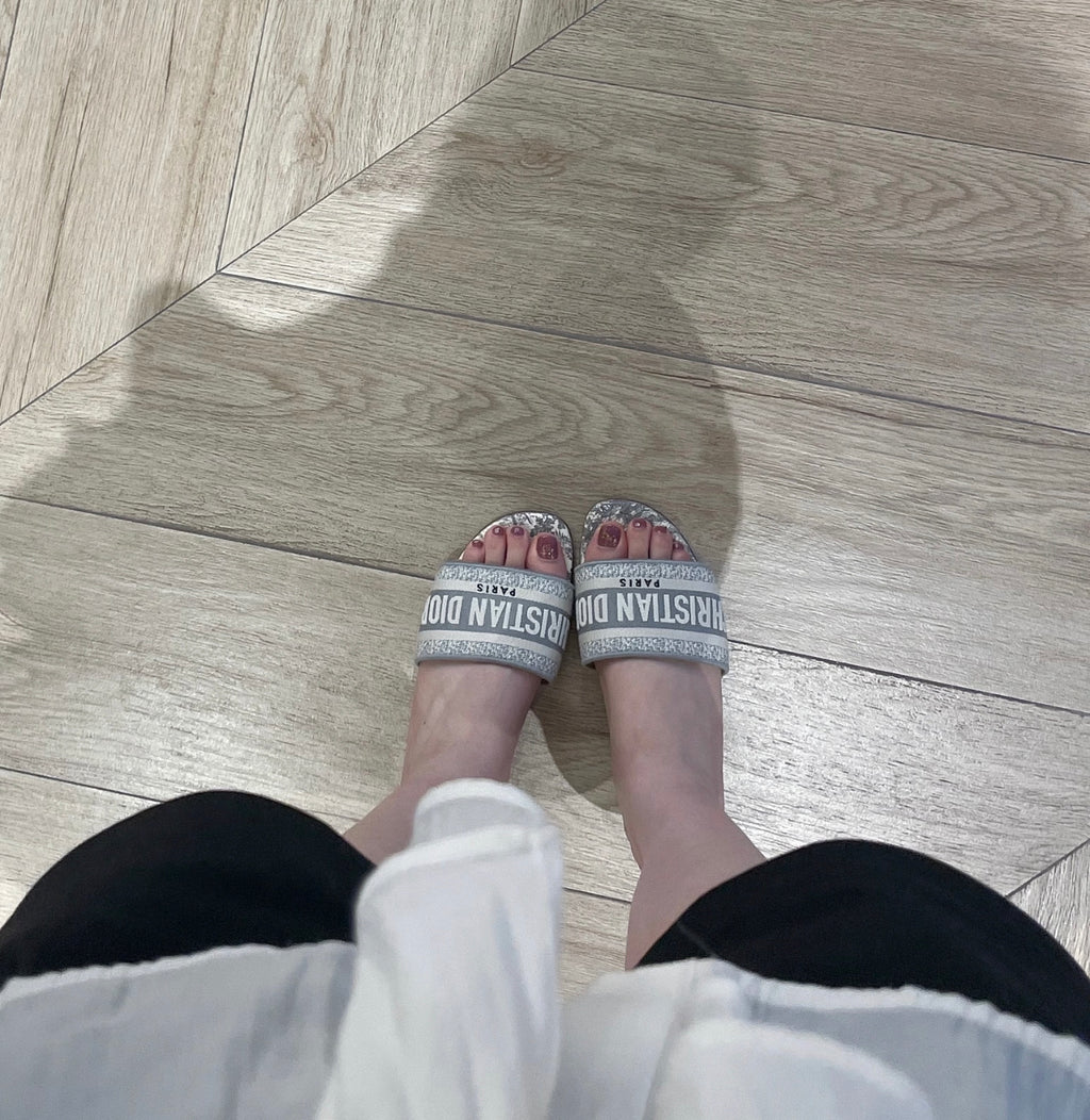 Dior Gray Flip flop