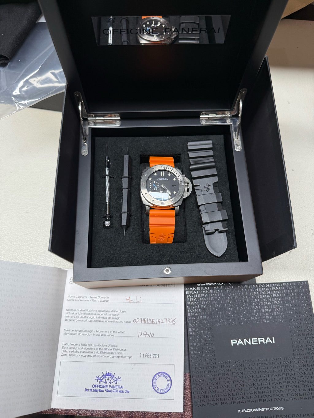 Panerai Stealth Metal Automatic (self-winding) watch 47 millimeters PAM01305