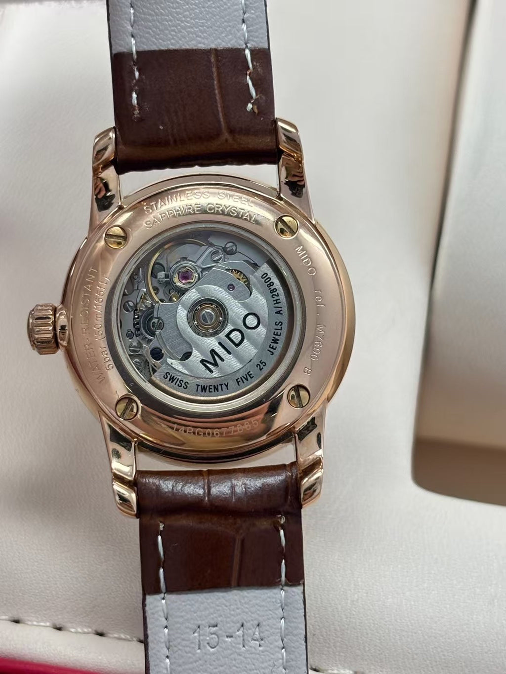Mido Berenice Rose gold Automatic (self-winding) watch 29 millimeters M7600.3.26.8