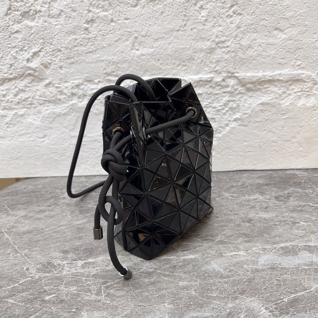 Issey Miyake Black Bucket & Drawstring Bag
