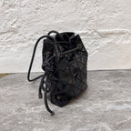 Issey Miyake Black Bucket & Drawstring Bag
