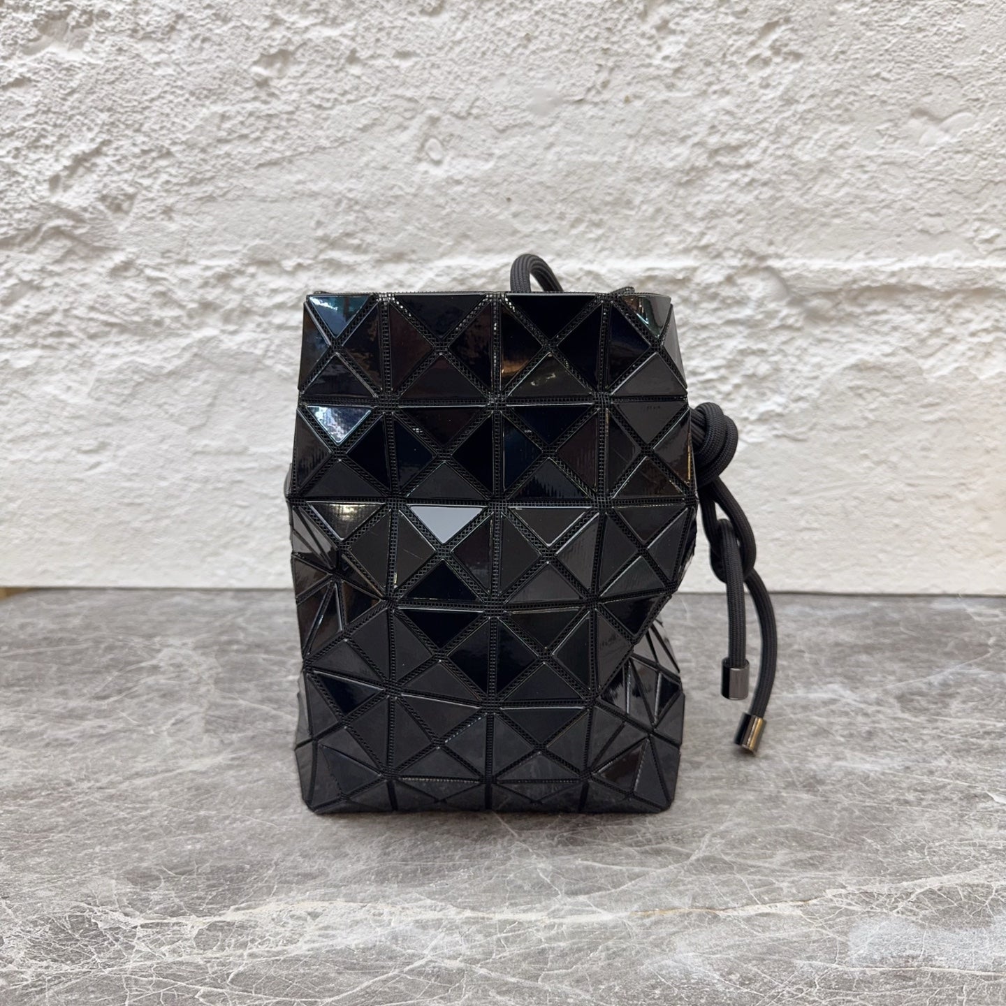 Issey Miyake Black Bucket & Drawstring Bag