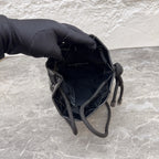 Issey Miyake Black Bucket & Drawstring Bag