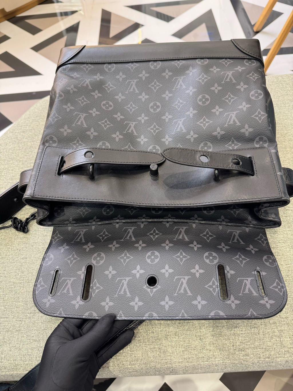 Louis Vuitton Black Messenger Bag