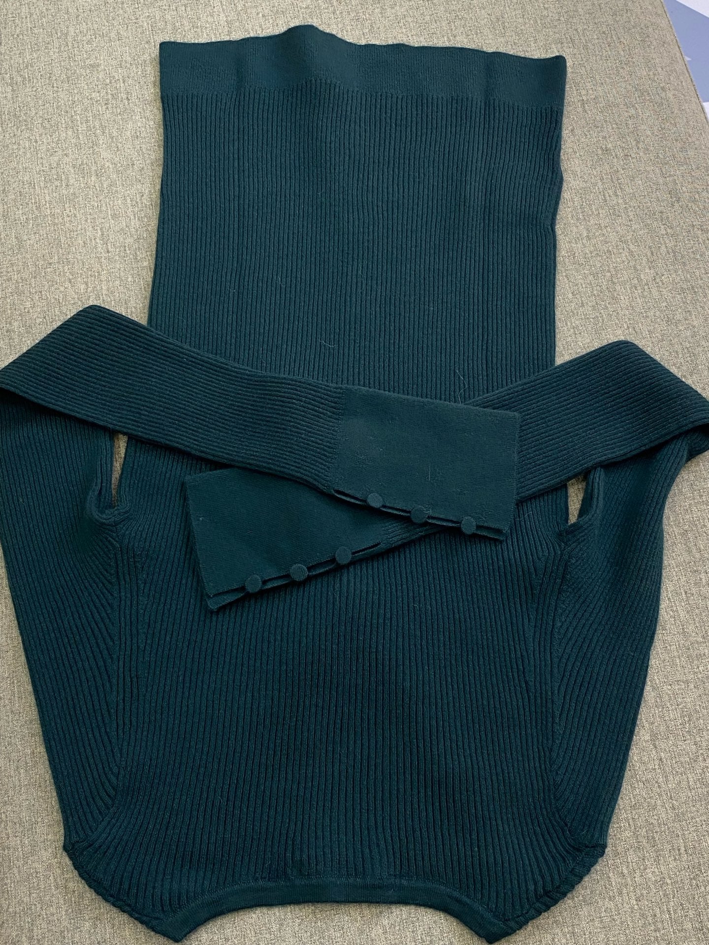 icicle之禾 Green Sweater