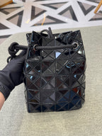 Issey Miyake Black Bucket & Drawstring Bag