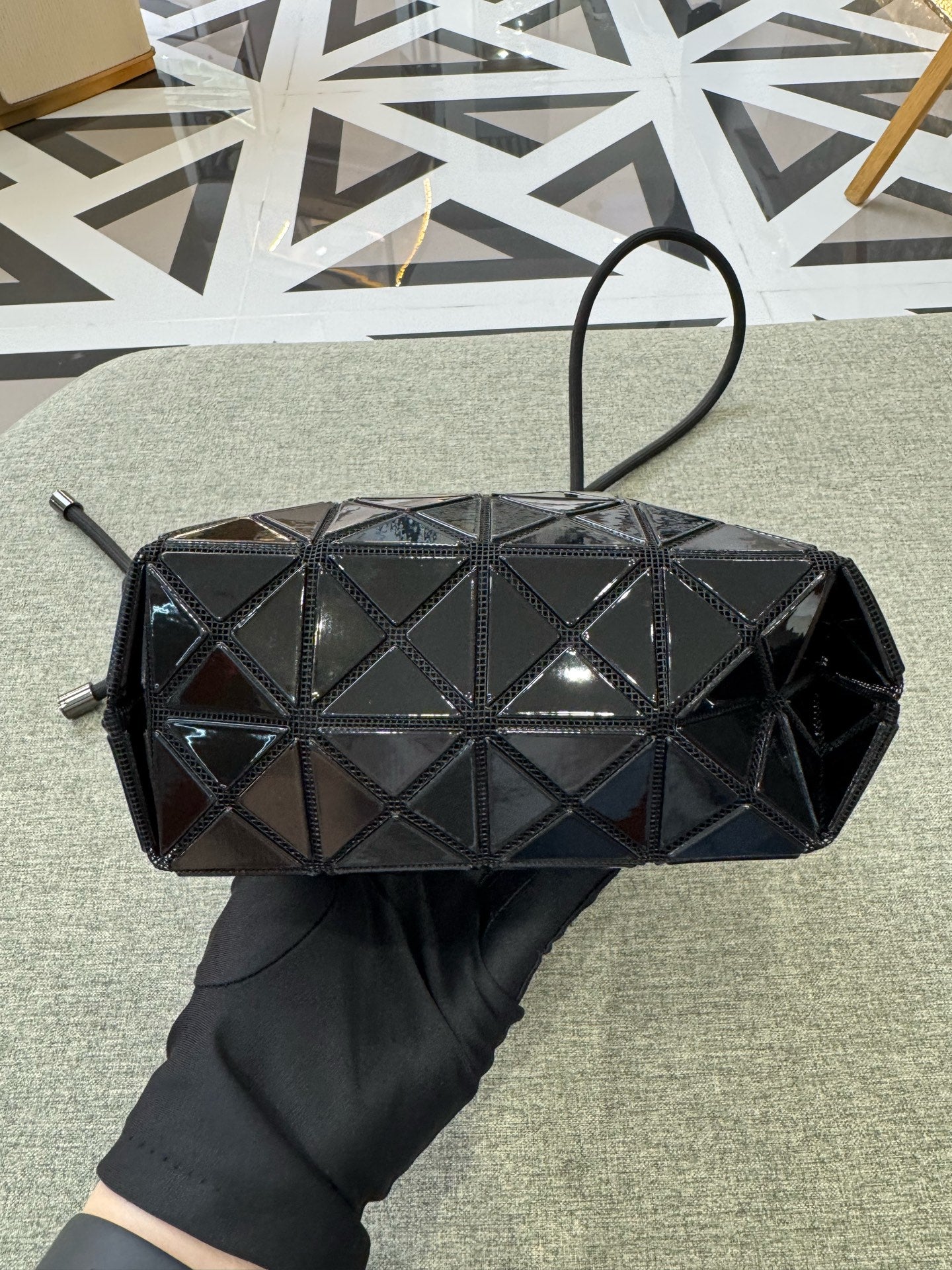 Issey Miyake Black Bucket & Drawstring Bag