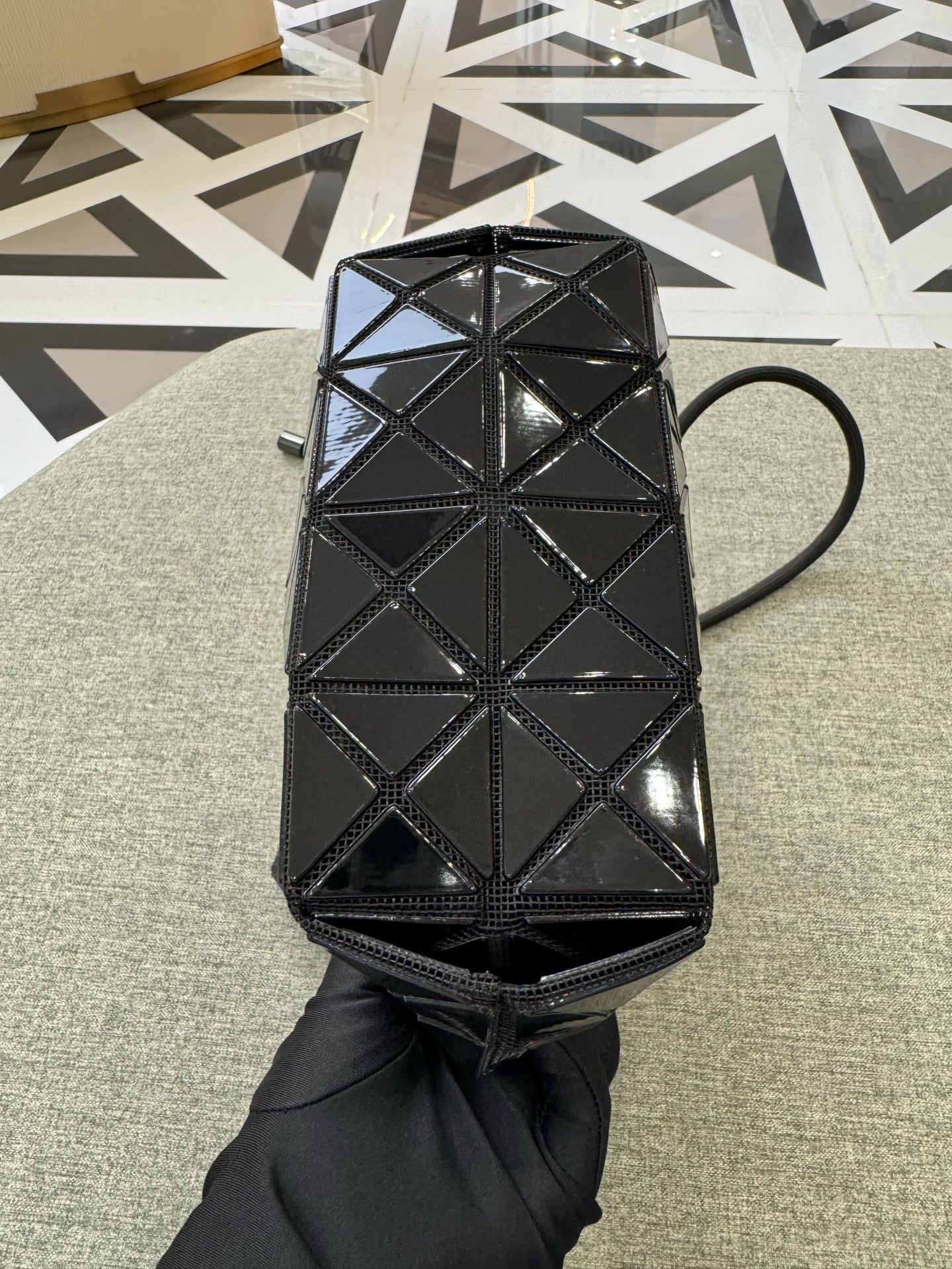 Issey Miyake Black Bucket & Drawstring Bag