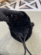 Issey Miyake Black Bucket & Drawstring Bag