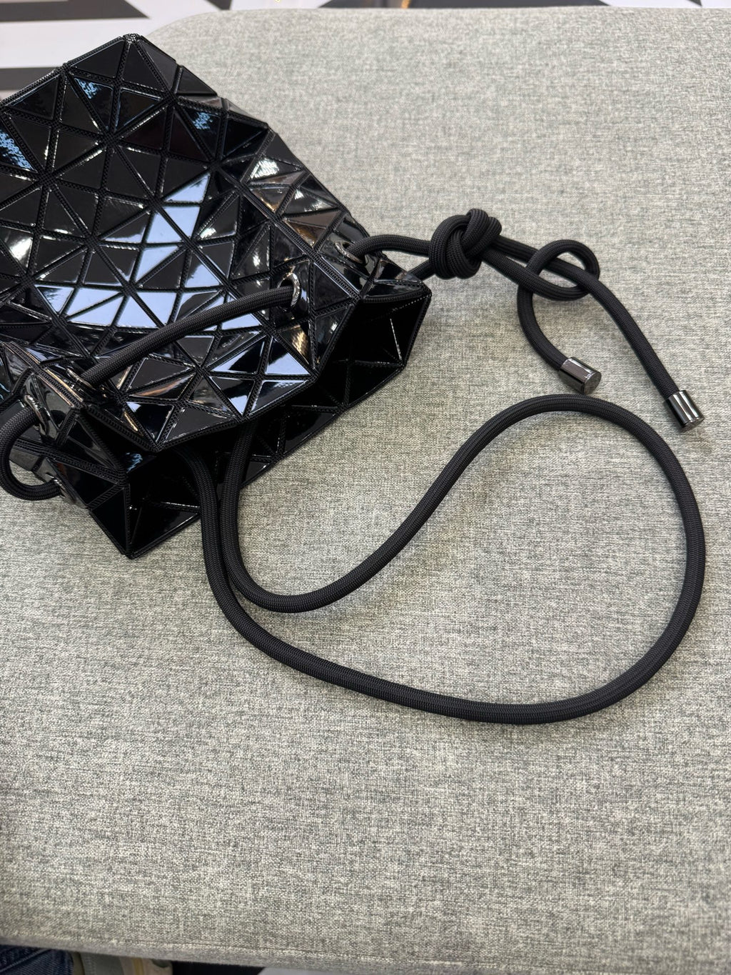 Issey Miyake Black Bucket & Drawstring Bag