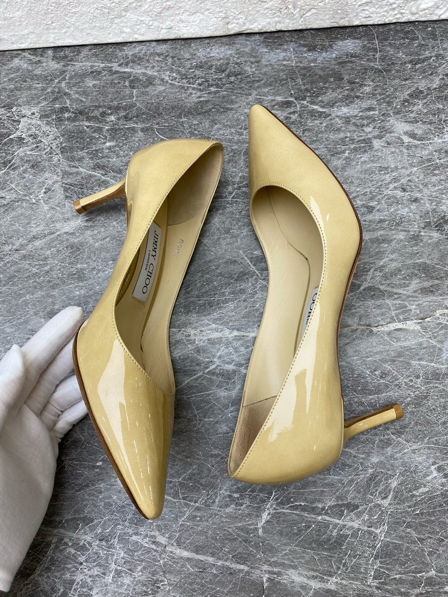 Jimmy Choo Yellow High heels