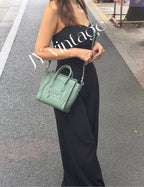 Celine Compact LUGGAGE Green Length 20 x Width 8.5 x Height 19 cm 189243DRU.29CN