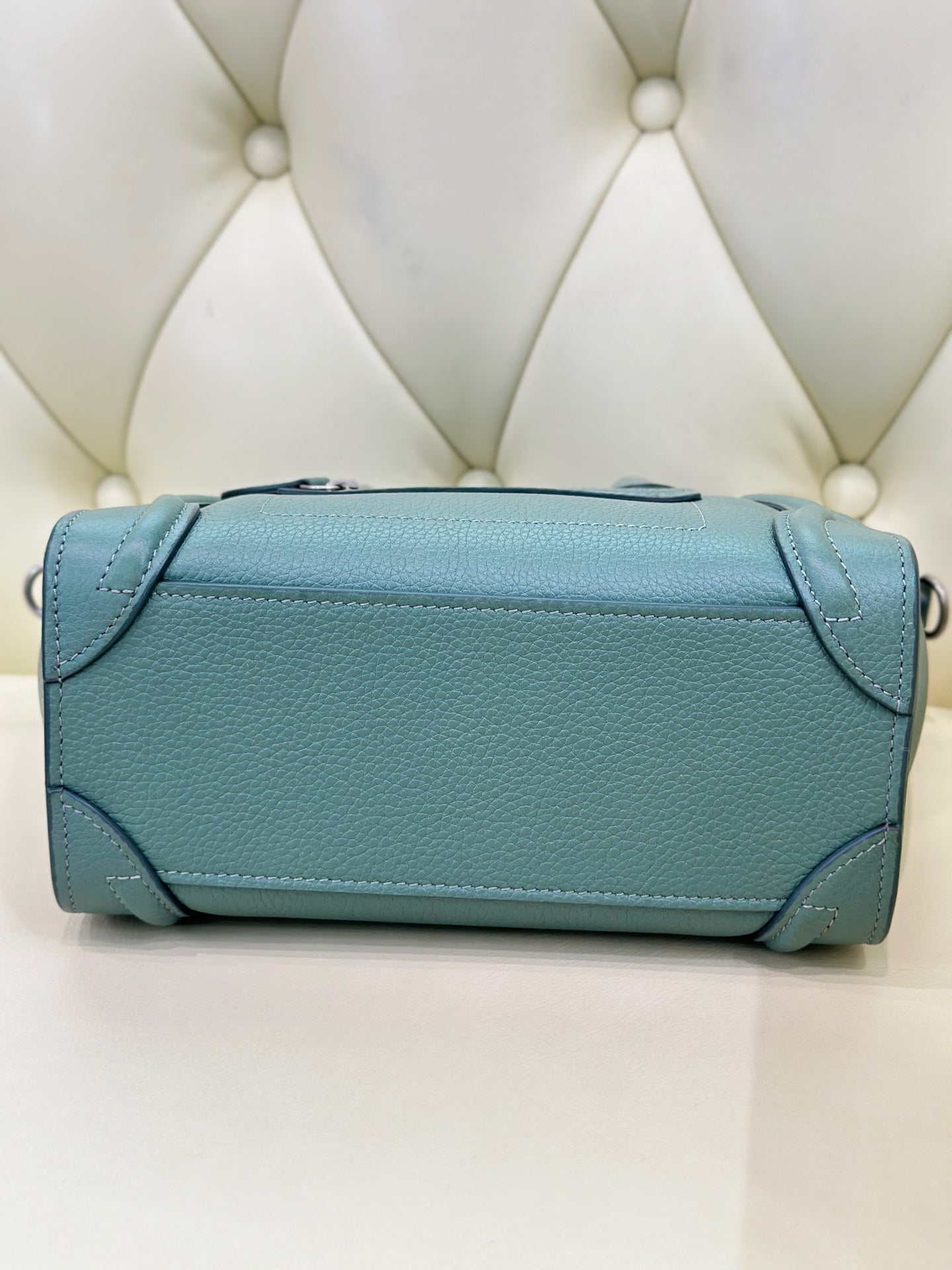 Celine Compact LUGGAGE Green Length 20 x Width 8.5 x Height 19 cm 189243DRU.29CN