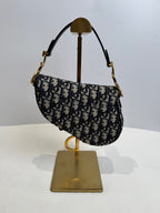 Dior Canvas Blue Saddle Bag