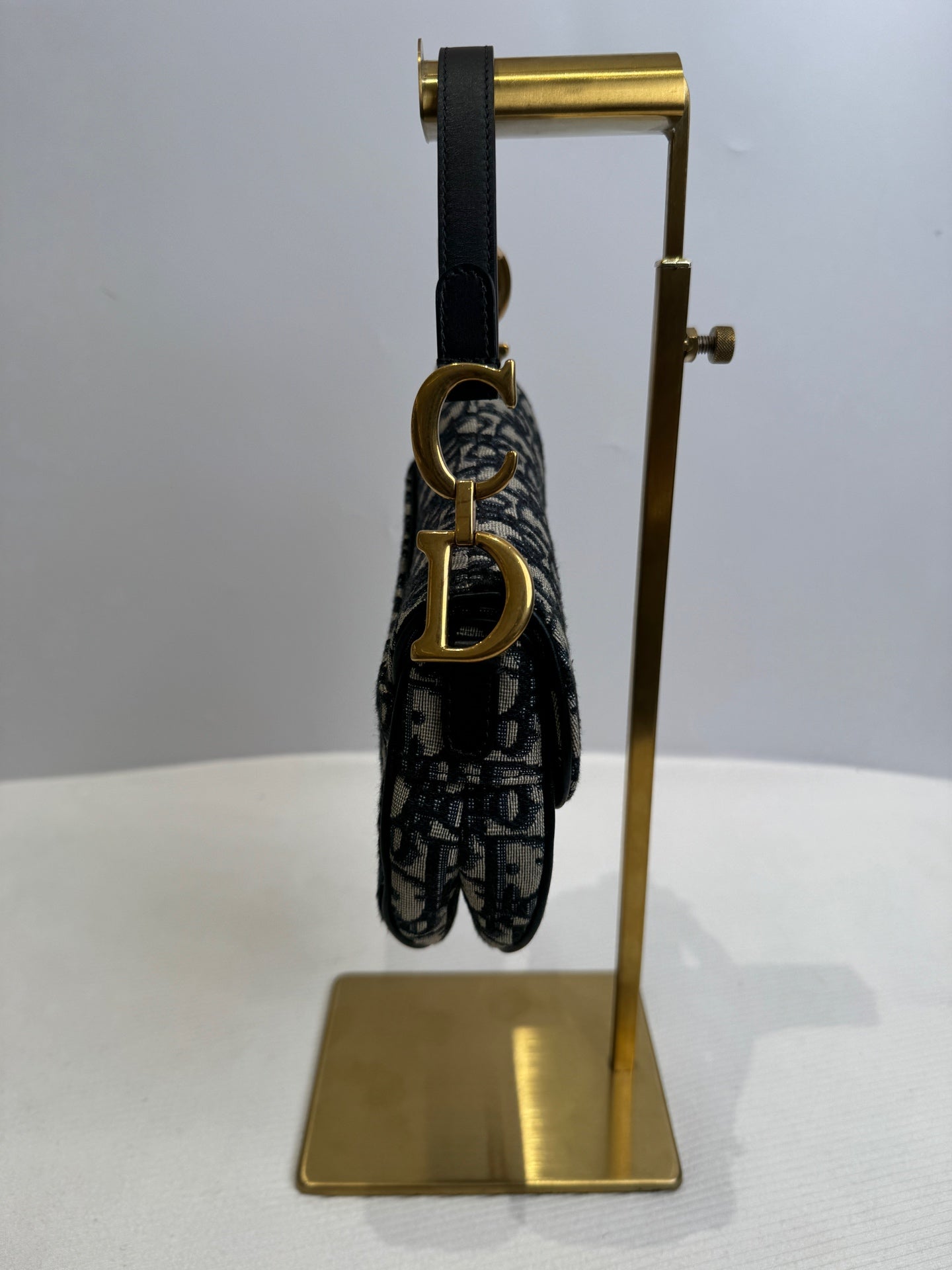 Dior Canvas Blue Saddle Bag