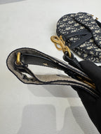 Dior Canvas Blue Saddle Bag