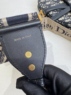 Dior Canvas Blue Saddle Bag