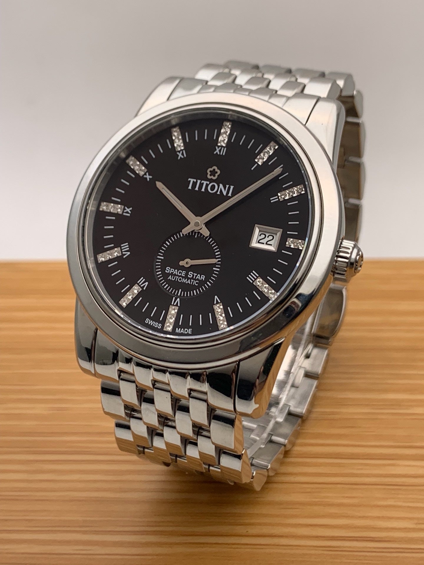 Longines Black Automatic (self-winding) watch