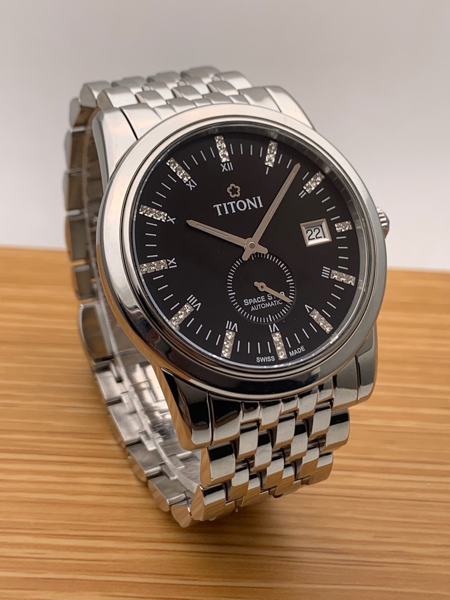 Longines Black Automatic (self-winding) watch