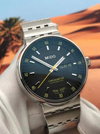 Mido Black Automatic (self-winding) watch