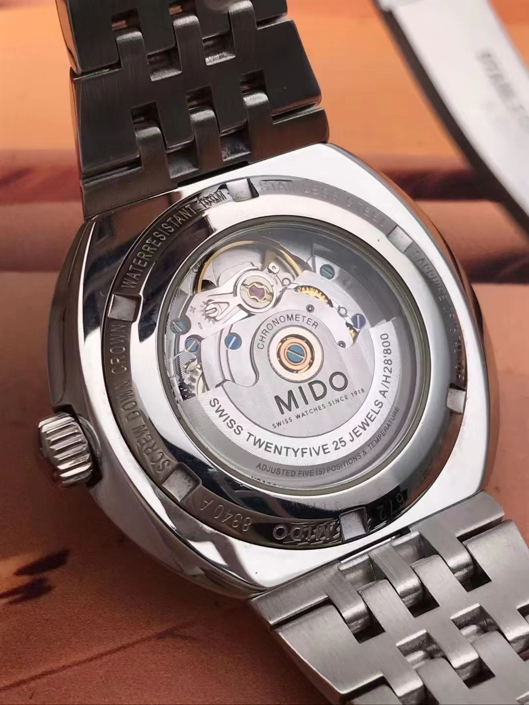 Mido Black Automatic (self-winding) watch