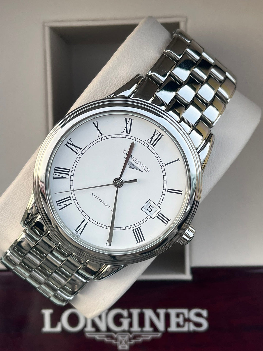 Longines Longines Military Flag Collection White Automatic (self-winding) watch 40.00mm L4.984.4.21.6