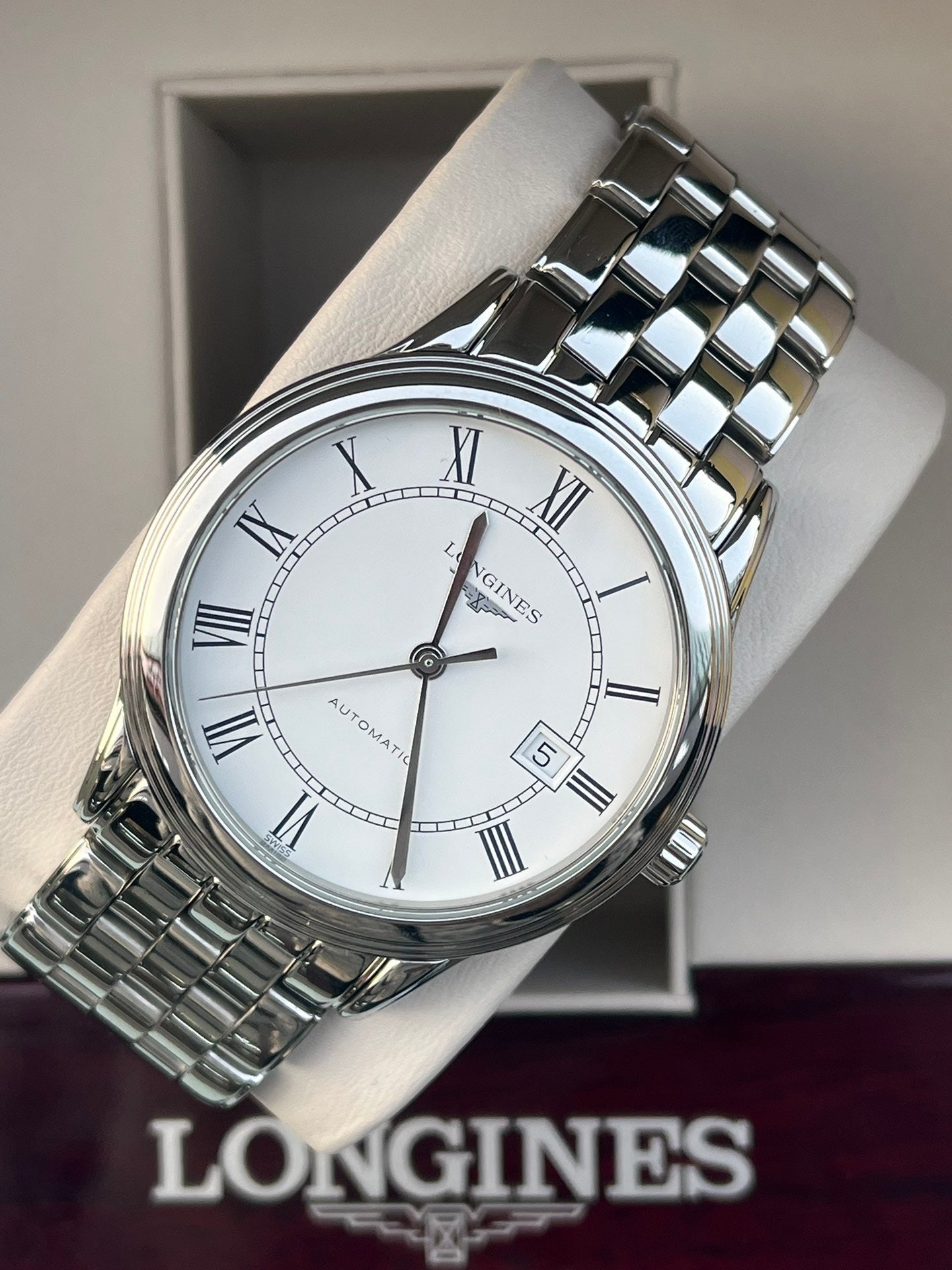 Longines Longines Military Flag Collection White Automatic (self-winding) watch 40.00mm L4.984.4.21.6