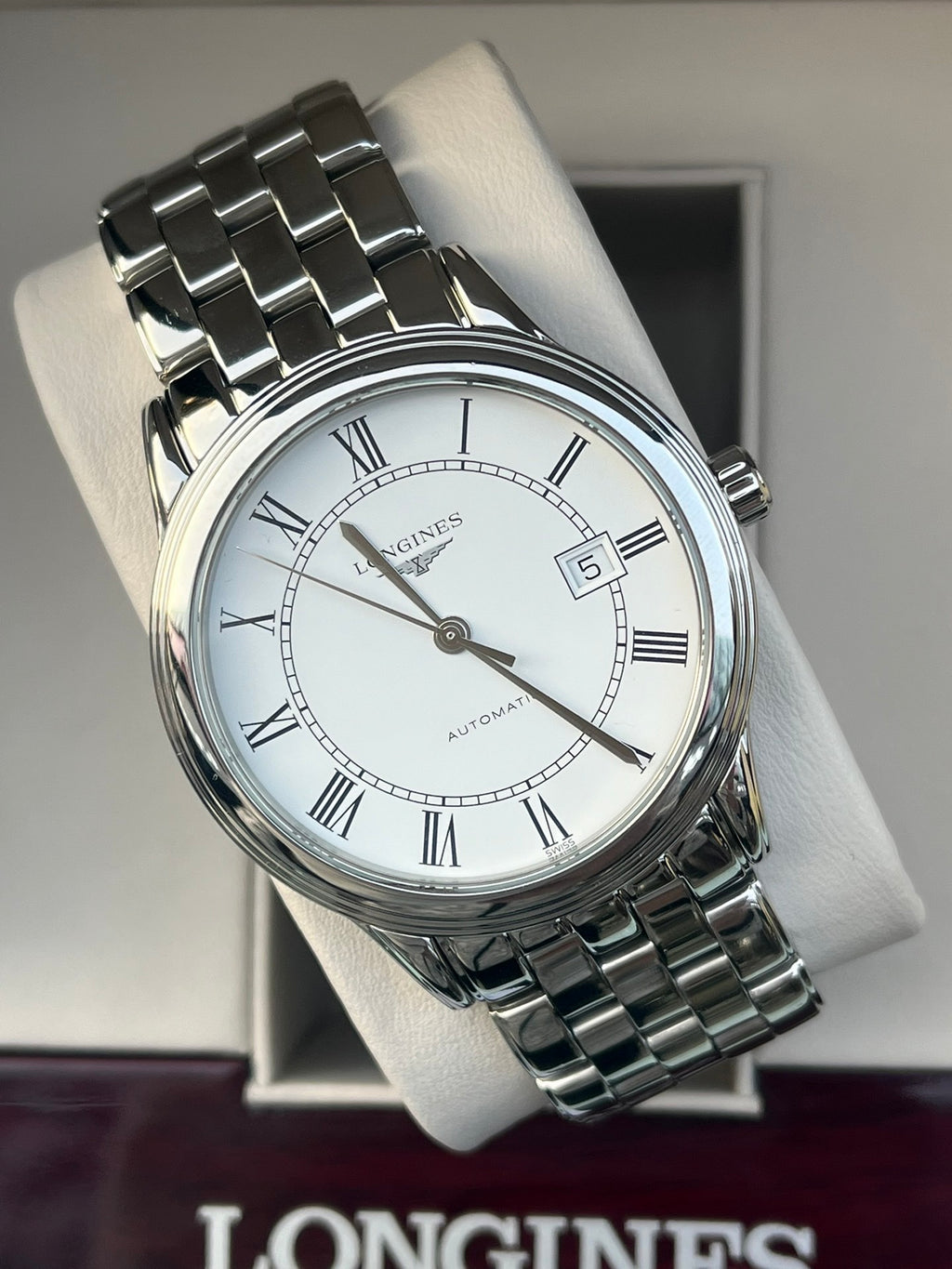 Longines Longines Military Flag Collection White Automatic (self-winding) watch 40.00mm L4.984.4.21.6
