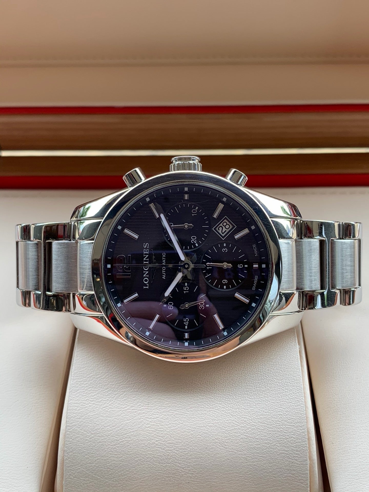 Longines Elegance Black Automatic (self-winding) watch 41 millimeters L2.786.4.56.6