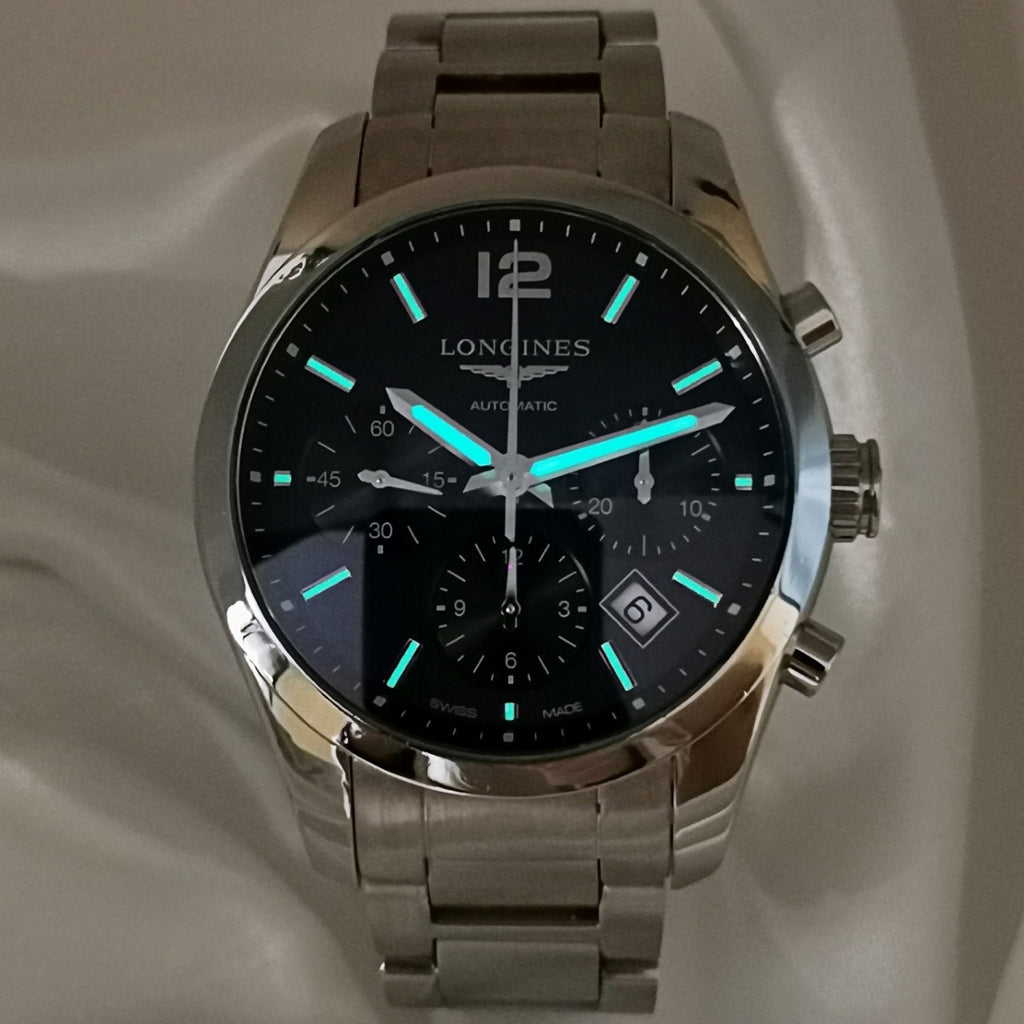 Longines Elegance Black Automatic (self-winding) watch 41 millimeters L2.786.4.56.6