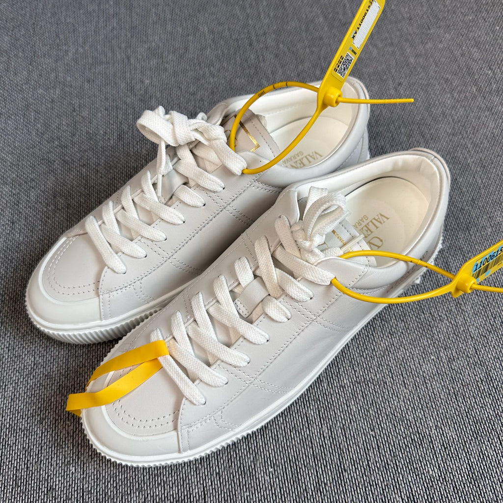 空白 Leather White Skate shoes