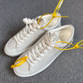 空白 Leather White Skate shoes