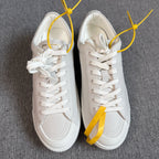 空白 Leather White Skate shoes
