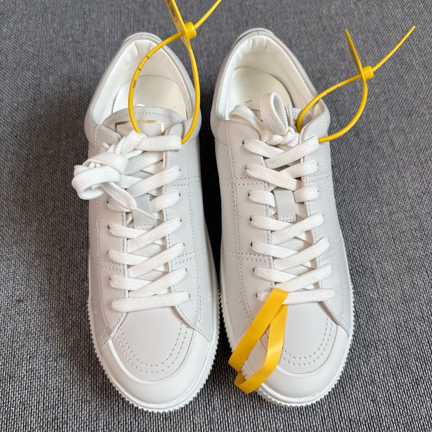 空白 Leather White Skate shoes