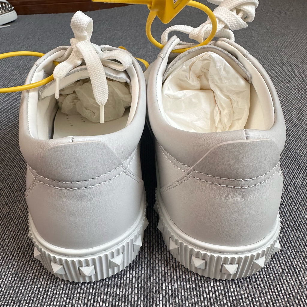 空白 Leather White Skate shoes