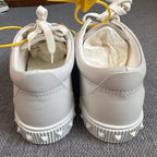 空白 Leather White Skate shoes