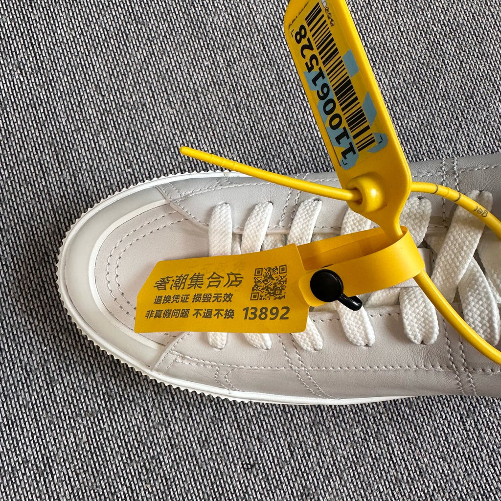 空白 Leather White Skate shoes